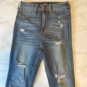 ripped hollister jeans